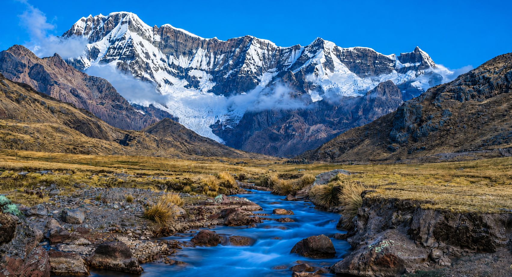 La montaña Ausangate, Perú.